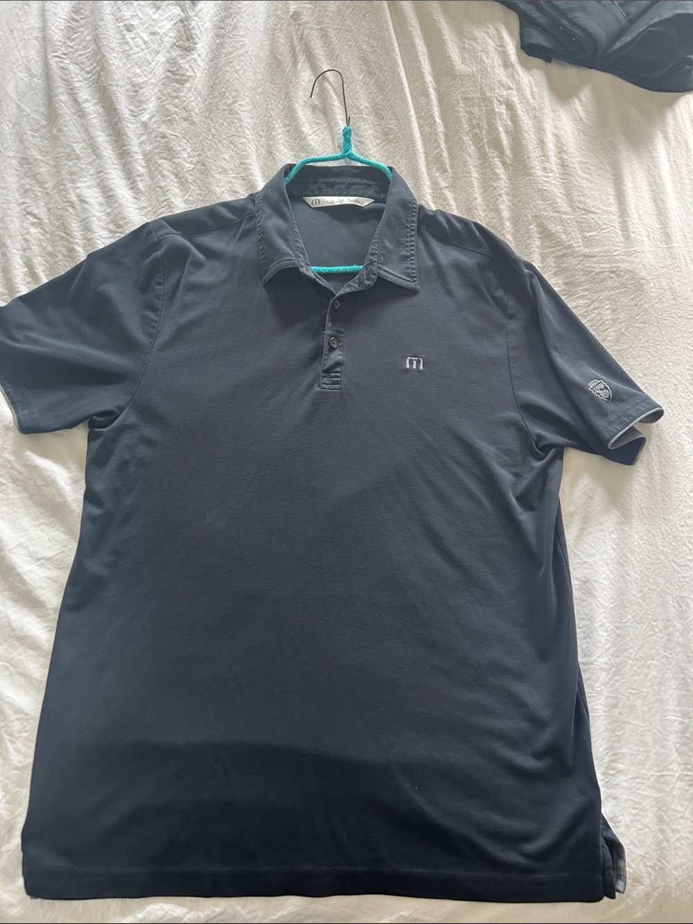 Travis Mathew Navy Blue Men's Golf Polo